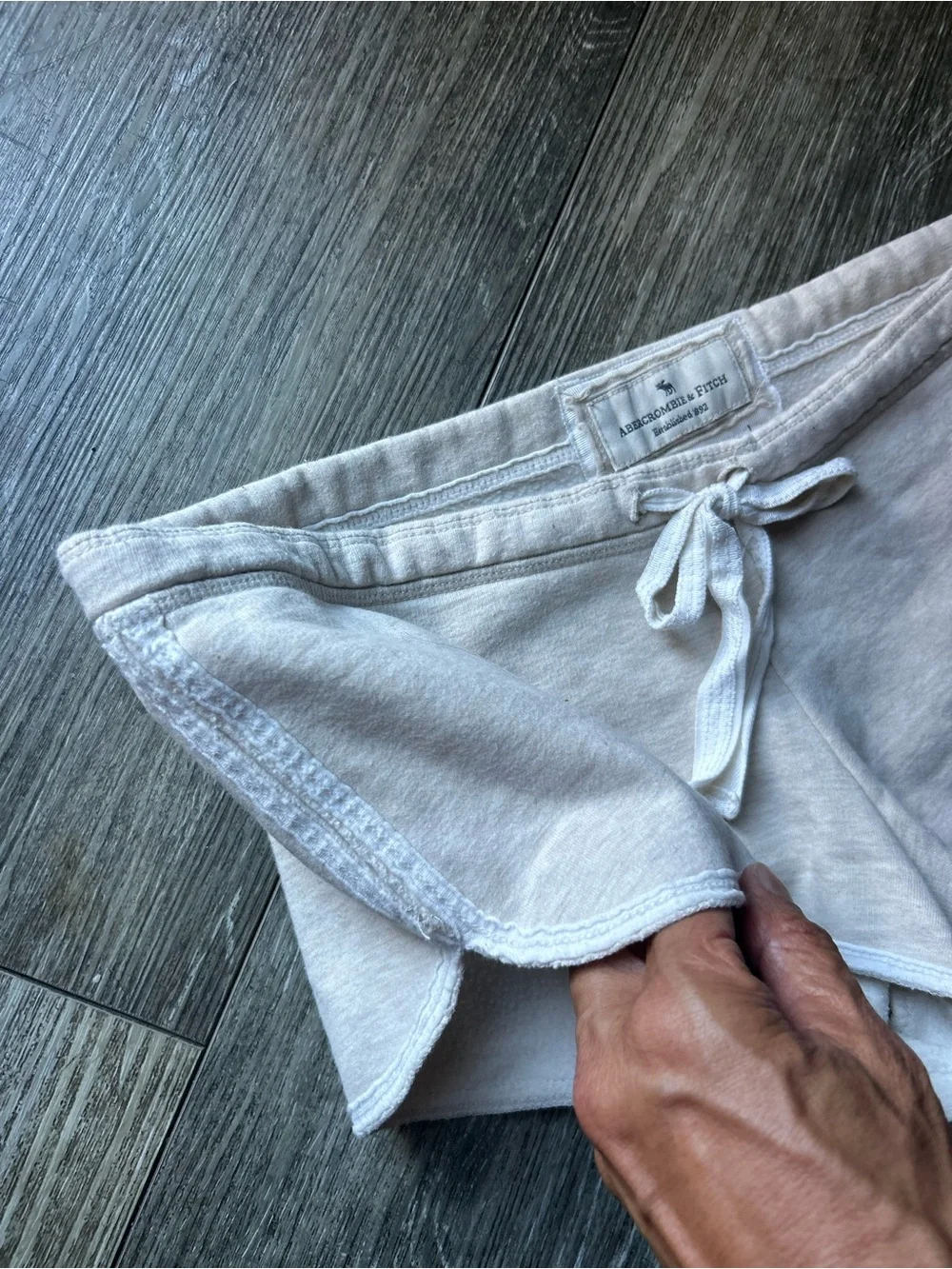Rare Abercrombie & Fitch Y2K vintage Women's Lounge Shorts with Navy 1892